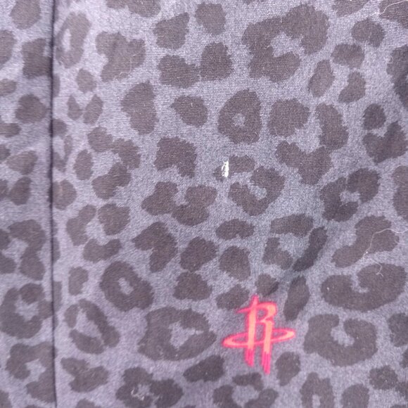 Express Mens Black Houston Rockets Slim Dress Shirt Size M 15" 15.5" Leopard - Picture 9 of 16